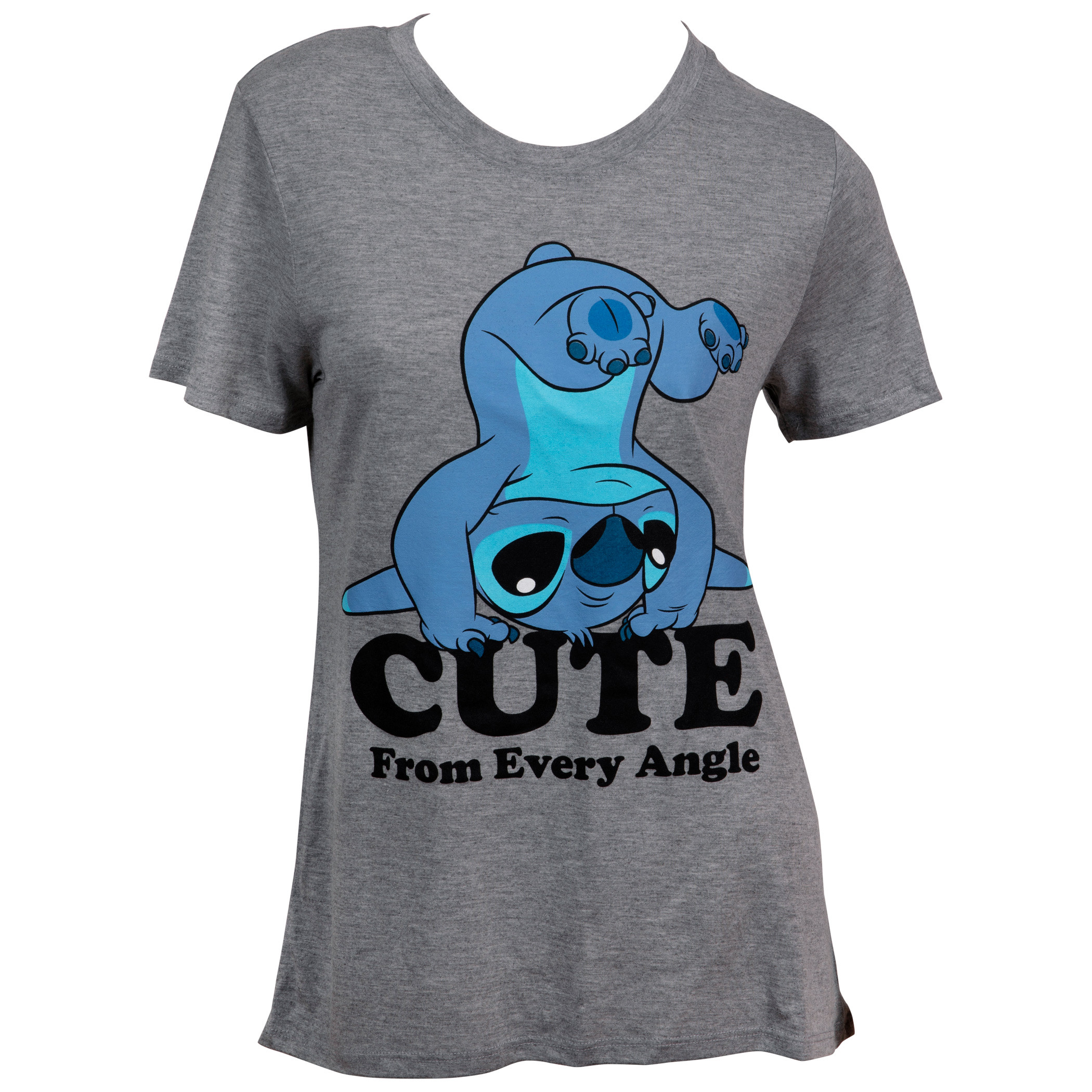 Disney Stitch Cute From Every Angle Crew Neck Juniors T-Shirt